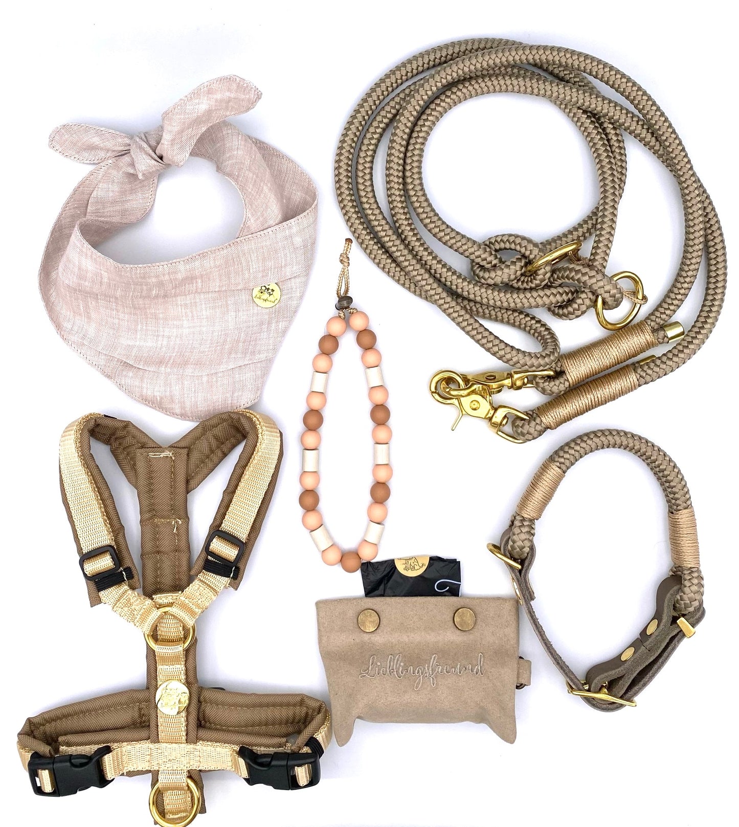 no.5 Tau-Leder-Halsband