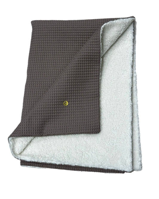 Baumwolldecke Anthrazit