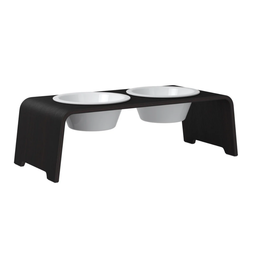 dogBar® - Holz Eiche dunkel mit Porzellan