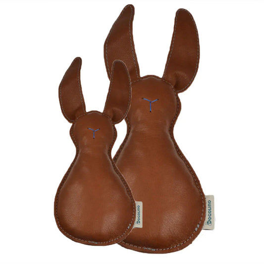Lederhase Dunkelbraun
