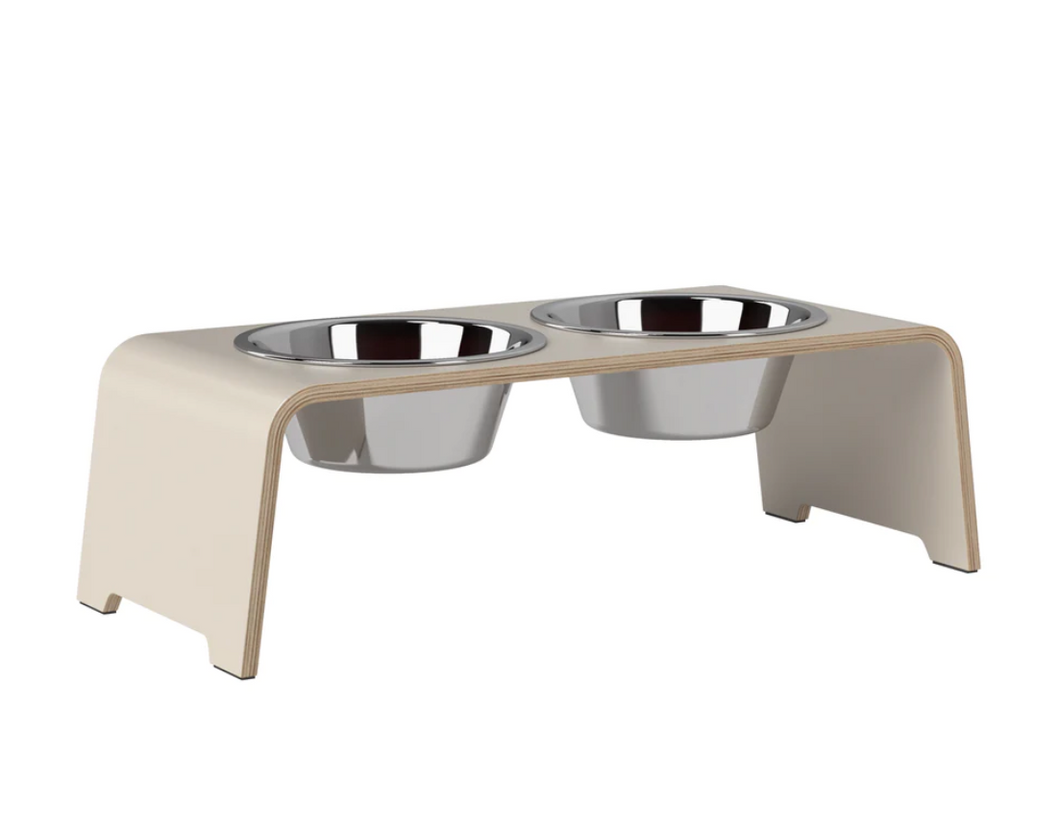 dogBar® - HPL cashmere grey mit Edelstahl