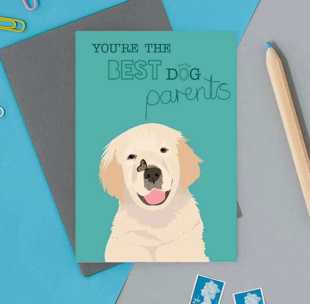Grußkarte Best Dog Parents