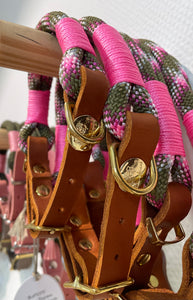 Tau-Leder-Halsband PinkCamo
