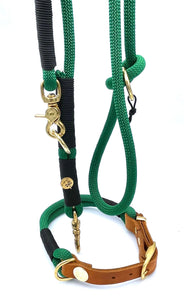 Tau-Leder-Halsband Popping Green
